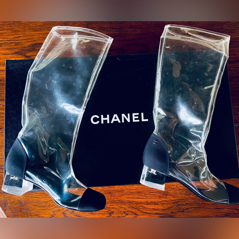 Chanel Transparent Boot